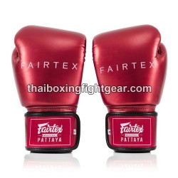 GUANTES DE BOXEO TAILANDÉS FAIRTEX BGV-22 METALLIC ROJO | Guantes
