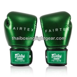 GUANTES DE BOXEO TAILANDÉS FAIRTEX BGV-22 METALLIC VERDE | Guantes