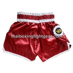 Pantalones cortos de boxeo thai Lumpinee Rojo oscuro | Muay Thai Shorts