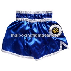 Pantalones cortos de boxeo thai Lumpinee Azul | Muay Thai Shorts
