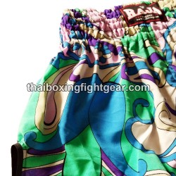 Raja Boxing pantalones cortos de Muay Thai Flower Blue | Muay Thai Shorts