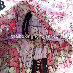 Raja Boxing pantalones cortos de Muay Thai Flower Pink | Muay Thai Shorts