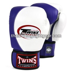 Guantes de Boxeo tailandés Twins BGVL8 "White Purple" | Guantes