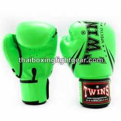 Guantes de boxeo Thai Twins FBGVS3-TW6 " Edition debutante "Green" | Muay Thai Gloves