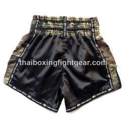 TWINS PANTALONES CORTOS DE BOXEO TAILANDES "Black Camo" | Pantalone