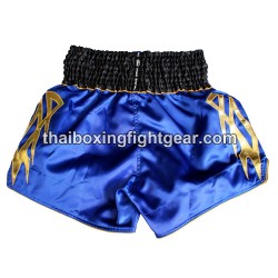 TWINS PANTALONES CORTOS DE BOXEO TAILANDES "Blue Gold" | Pantalone