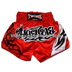 TWINS PANTALONES CORTOS DE BOXEO TAILANDES "Red White" | Pantalone