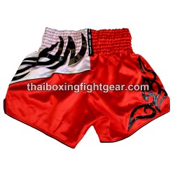 TWINS PANTALONES CORTOS DE BOXEO TAILANDES "Red White" | Pantalone