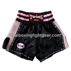 TWINS PANTALONES CORTOS DE BOXEO TAILANDES "TWS-921 Black Pink" | Pantalone