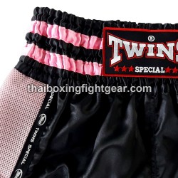 TWINS PANTALONES CORTOS DE BOXEO TAILANDES "TWS-921 Black Pink" | Pantalone