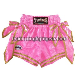 Pantalones de Boxeo TWINS Muay Thai "BOW-KNOT Neon Pink" | ladies