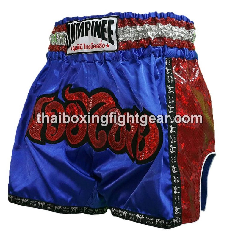 Lumpinee Pantalones cortos de boxeo tailandés "Flash Red" | Muay Thai Shorts