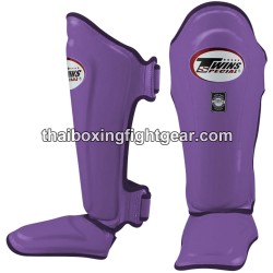 Twins SLG-10 Espinilleras "SHIN GUARDS"  protecciones dobles espinilleras "Purple" | Protecciones
