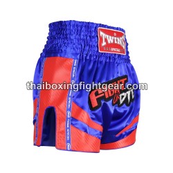 TWINS PANTALONES CORTOS DE BOXEO TAILANDES TBS-FIGHTORDIE "Blue" | Pantalone