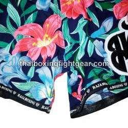 Raja Boxing pantalones cortos de Muay Thai "Flower Purple" | Muay Thai Shorts