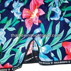 Raja Boxing pantalones cortos de Muay Thai "Flower Purple" | Muay Thai Shorts
