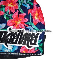 Raja Boxing pantalones cortos de Muay Thai "Flower Purple" | Muay Thai Shorts