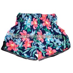 Raja Boxing pantalones cortos de Muay Thai "Flower Purple" | Muay Thai Shorts