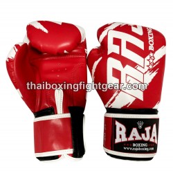 RajaBoxing Muay Thai Guantes de Boxeo Tailandés "Tattoo red" | Guantes