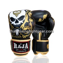 Raja Boxing Guantes de Boxeo Muay Thai Skull Cuero | Guantes