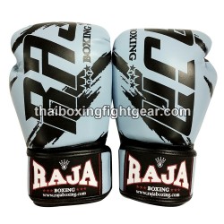 Raja Boxing Muay Thai Guantes de Boxeo Tailandés "Tattoo Light Blue" | Guantes