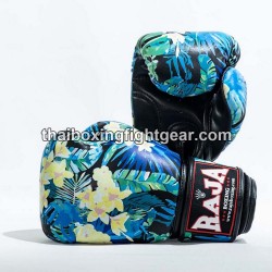 Raja Boxing Muay Thai Guantes de Boxeo Tailandés "Yellow Flower" | Guantes