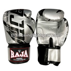 Raja Boxing Muay Thai Guantes de Boxeo Tailandés "Tattoo Silver" | Guantes