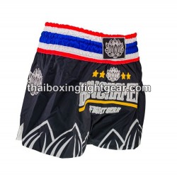 Short de Boxeo tailandés Buakaw Banchamek "BFG4-3 BLACK RED BLUE" | Pantalone