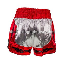 Short de Boxeo tailandés Buakaw Banchamek "BFG33-3 RED GREY" | Pantalone