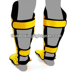 Espinilleras de Muay Thai Fairtex SP5 amarillo | Fairtex
