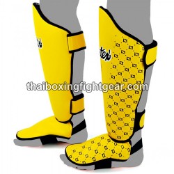 Espinilleras de Muay Thai Fairtex SP5 amarillo | Fairtex