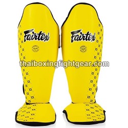 Espinilleras de Muay Thai Fairtex SP5 amarillo | Fairtex