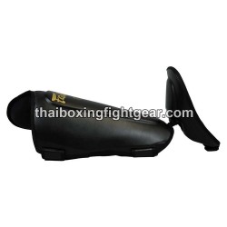 Fairtex SP8 Espinilleras de Muay Thai Cuero Negro | Shin guards