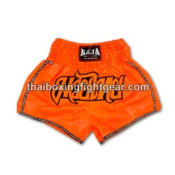 Raja Boxing pantalones cortos de Muay Thai Classic Naranja | Muay Thai Shorts