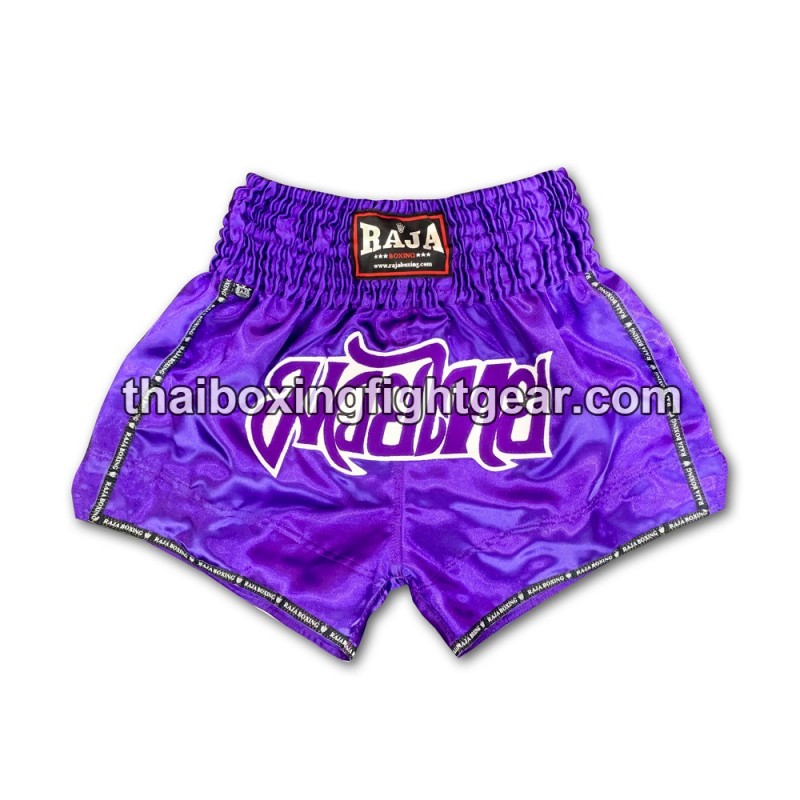 Raja Boxing pantalones cortos de Muay Thai Classic Púrpura | Muay Thai Shorts