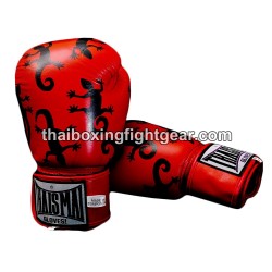 Guantes de boxeo tailandés Thaismai BG124 "LIZARD" Rojo | Guantes
