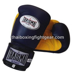 Guantes de boxeo tailandés Thaismai BG124 Amarillo Marino | Guantes