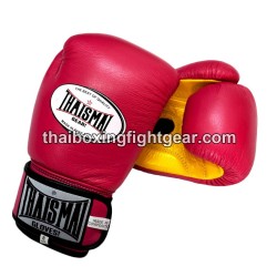 Guantes de boxeo tailandés Thaismai BG124 Rosa Amarillo | Guantes