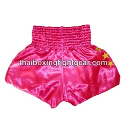 Pantalonés cortos de boxeo thailandés THAISMAI  "Powerpuff" Rosa | Pantalone