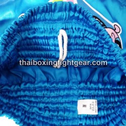 Pantalonés cortos de boxeo thailandés THAISMAI  "Powerpuff" Azul | Pantalone