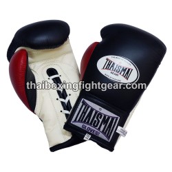 Guantes de boxeo tailandés Thaismai BG121 Negro Blanco Rojo Thaismai - 1