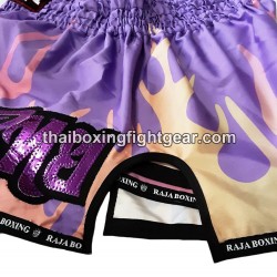 Raja Boxing pantalones cortos de Muay Thai "Rainbow Purple" Raja - 2