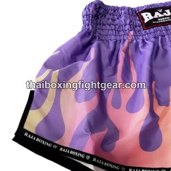 Raja Boxing pantalones cortos de Muay Thai "Rainbow Purple" Raja - 5