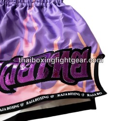 Raja Boxing pantalones cortos de Muay Thai "Rainbow Purple" Raja - 6