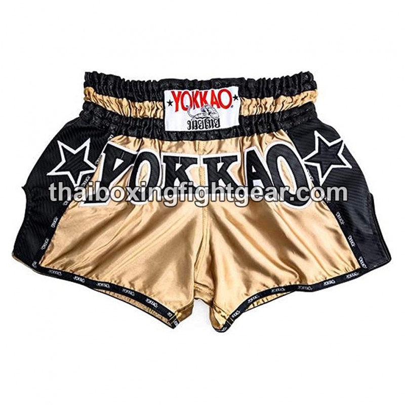 Pantalón Corto de Boxeo Yokkao Tailandés -airtech-carbono negro pantalón de neón Yokkao - 1