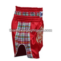 Pantalonés cortos de boxeo thailandés THAISMAI  "Paa Kao Maa Red" Thaismai - 3