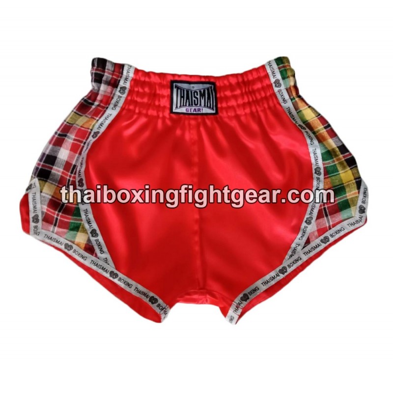 Pantalonés cortos de boxeo thailandés THAISMAI  "Paa Kao Maa Red" Thaismai - 1