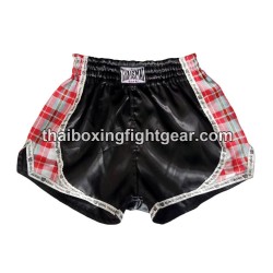Pantalonés cortos de boxeo thailandés THAISMAI  "Paa Kao Maa Black Red" Thaismai - 1