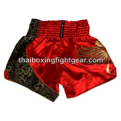 Twins Muay Thai pantalones cortos de boxeo  satín rojo | Muay Thai Shorts Twins Muay Thai pantalones cortos de boxeo  satín rojo | Muay Thai Shorts