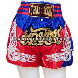 Pantalones cortos de boxeo tailandés: Thaiboxing Rojo y Azul Thai Boxing - 2